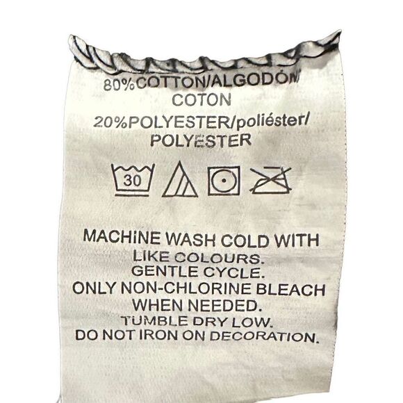 Charlie B womens black mock neck sweater white heart on back size Large #41-1025 - Picture 7 of 7